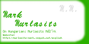 mark murlasits business card